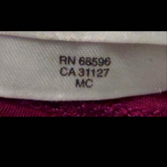 DKNY Magenta Sequined Blouse Size Medium - Picture 6 of 6